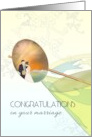 Wedding Congratulations Bride and Groom and Cruise Ship card