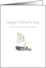 Happy Father’s Day From Baby Feeding From Bottle card