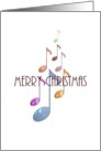 Christmas Filled With Sweet Music Colorful Musical Notes card
