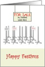 Happy Festivus, festivus poles for sale card