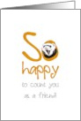 So Happy To Count You As a Friend Friendship Cute Ferret card