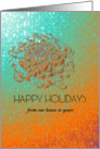 Happy holidays from our house to yours, beautiful chrysanthemum card