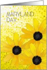 Maryland Day Sketch of Black-Eyed Susan Flowers State Flower card