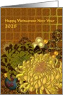 Vietnamese New Year 2028 Chrysanthemums And Floral Spheres card