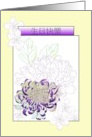 Birthday in Chinese Chrysanthemum And Plum Blossoms card