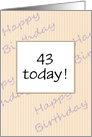 Customizable for any age birthday card