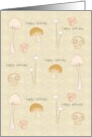 Birthday For Him A Fun Guy Lots Of Fungi Mushrooms card