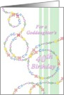 Goddaughter’s 40th Birthday Colorful String of Florals and Horseshoes card