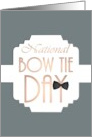 National Bow Tie Day Letter ’Y’ Wearing a Bow Tie card