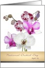 National Orchid Day Beautiful Orchid Blooms card