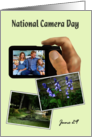 National Camera Day Customizable Photograph on Digital Camera card