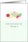 National Candy Day Handful of Yummy Candy card