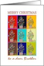 Colorfully Decorated Holiday Trees Christrmas For Brother card