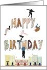 Birthday Parkour Themed Practitioners All Over Birthday Greeting card