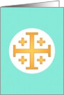 Jerusalem Cross card