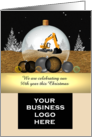Grading excavating company anniversary and Christmas greeting card
