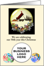 Grading Excavating Company Anniversary And Christmas Greeting card