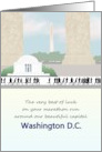 Good Luck Washington DC Marathon Run Jefferson Memorial card