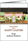 Easter from Realtor to Commercial Clients Row of Lovely Shops card