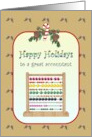 Christmas For Accountant Counting Frame With Beads And Baubles card