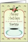 Happy Holidays For An Espresso-ly Great Barista card