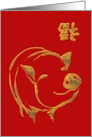 Chinese New Year of the Pig Profile of a Pig card