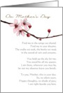 From Son in Heaven for Mom on Mother’s Day Poem and Blossoms card