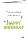 Aim To Have A Happy Birthday For Dart Player card