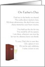 From Son in Heaven for Dad on Father’s Day Book and a Toast Poem card