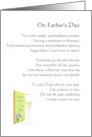 From Daughter in Heaven for Dad Father’s Day Book and a Toast Poem card