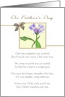 From Angel Baby in Heaven for Dad on Father’s Day Flower and Poem card