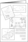 National Coloring Book Day Lots of Pictures for Coloring card