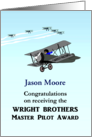 Receiving Wright Brothers MPA Biplanes In The Air card