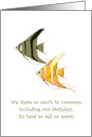 Shared Birthday Two Angel Fish So Different Yet So Alike card