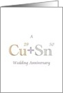 8th Bronze Wedding Anniversary Alloy of Copper and Tin card