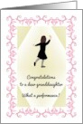 Granddaughter’s 1st Dance Recital Young Lady Doing a Tap Dance card