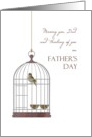 Father’s Day for Incarcerated Dad Bird in a Birdcage card