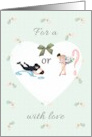Gender Reveal Baby Shower Gift Touchdown Or Tutus Rattles And Heart card