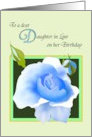 Blue Rose for Daughter in Law’s Birthday Symbol of Love card