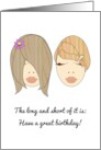 Birthday for Hairdresser The Long and Short Of It Have a Great Day card