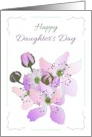 Daughter’s Day for Niece Who Is Like a Daughter Pretty Purple Florals card