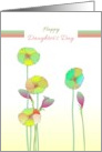 Daughter’s Day for Sister Floral Sketch in Vibrant Colors card