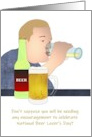 National Beer Lover’s Day Man Enjoying His Glass of Beer card