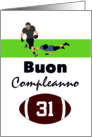 Buon Compleanno Birthday in Italian Football Players Custom card
