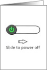 Get Well Colleague Slide to Power Off Button card