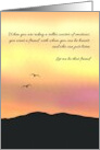 Support for Friend With Cancer Birds in Flight in Morning Sky card