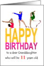 Gymnasts Floor Routine Beam Rhythmic Birthday for Granddaughter card