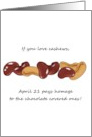 National Chocolate Covered Cashews Day April 21 Yummy Cashews card
