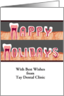 Custom Happy Holidays From Dental Clinic To Patients All Teeth card