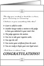 New Lawyer’s Swearing In Ceremony, Condensed Steps of Ceremony card